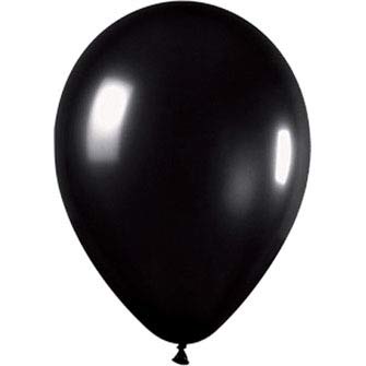 Party Balloons Metallic Black